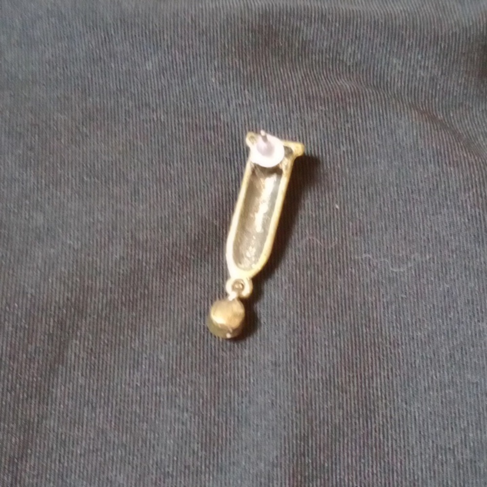 Betsey Johnson Gold and Red Bullet Earrings - Picture 3 of 4
